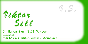 viktor sill business card